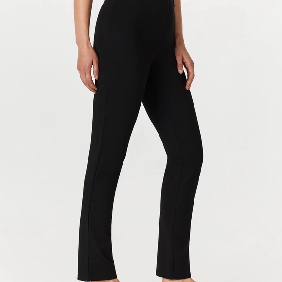 Quince Ultra-Stretch Ponte Straight Leg Pants Black M NWT Pull-On - Picture 6 of 12